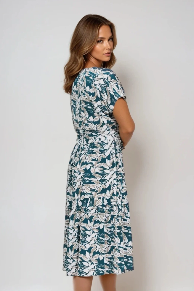 WOMEN'S DRESS L-SU-4661 D.GREEN