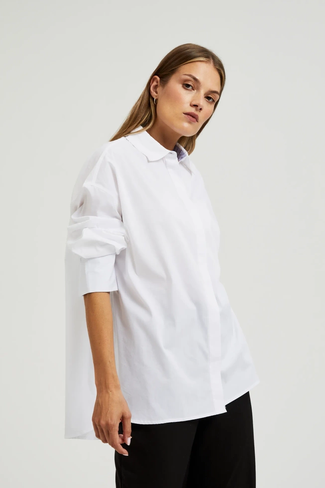 WOMEN'S SHIRT L-KO-4602 WHITE