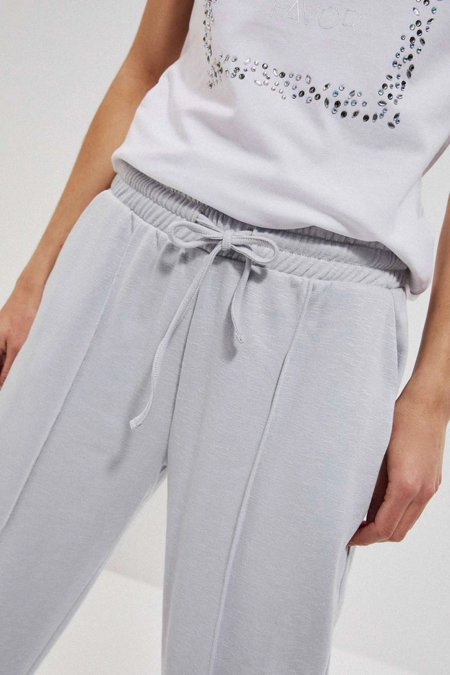 LADIES JOGGING PANTS L-DR-3704 GREY