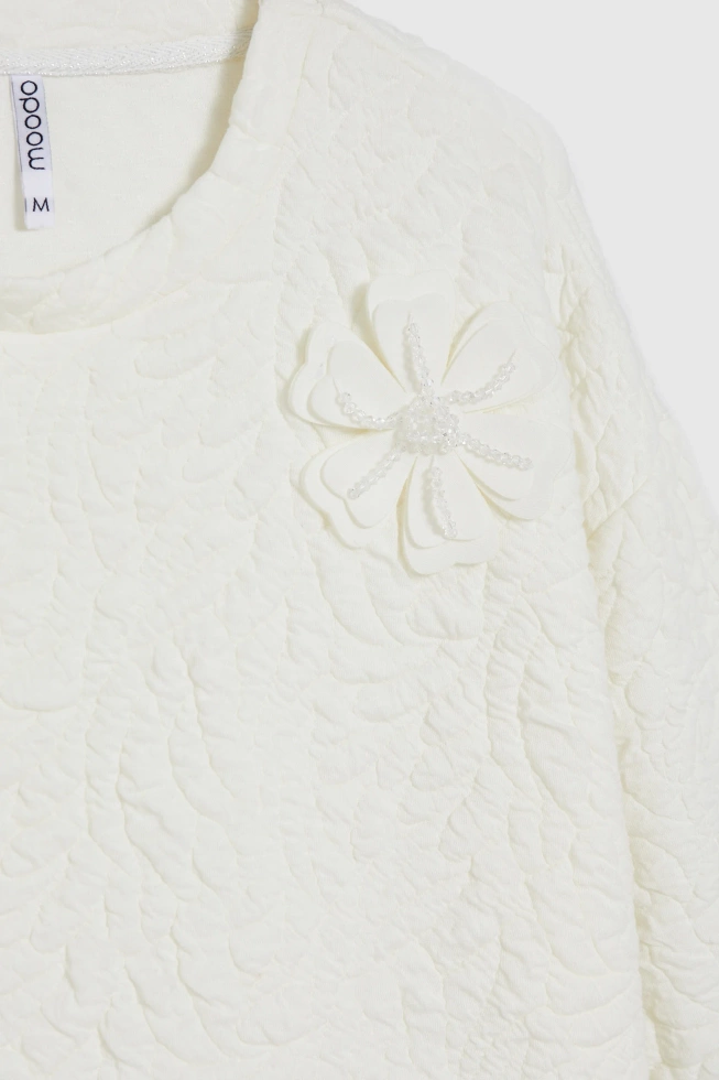 WOMEN'S SWEATSHIRT L-BL-4912 OFF WHITE-set