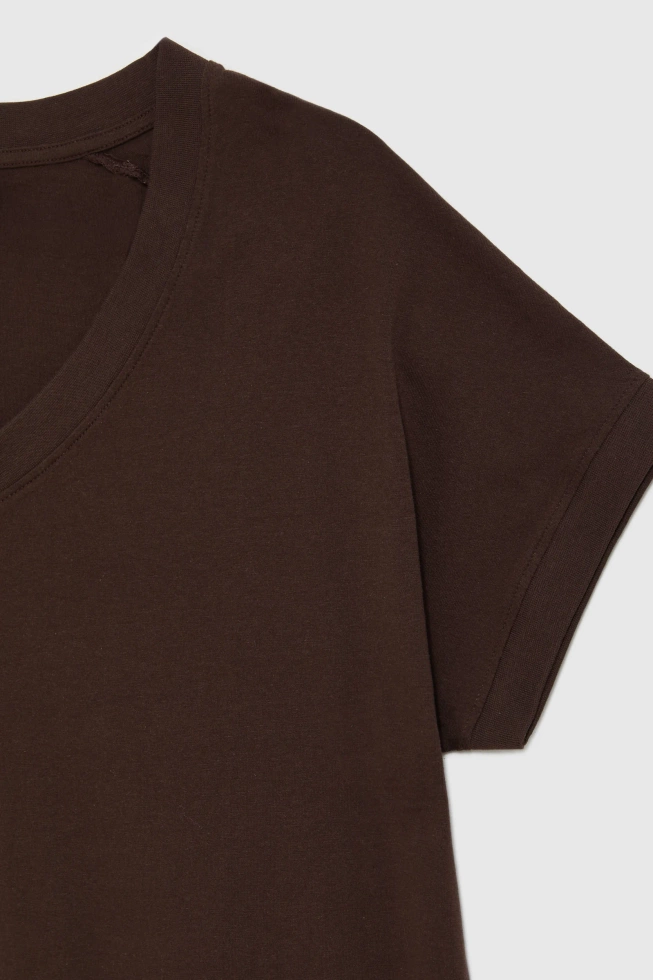 KOSZULKA DAMSKA L-TS-4942 BROWN