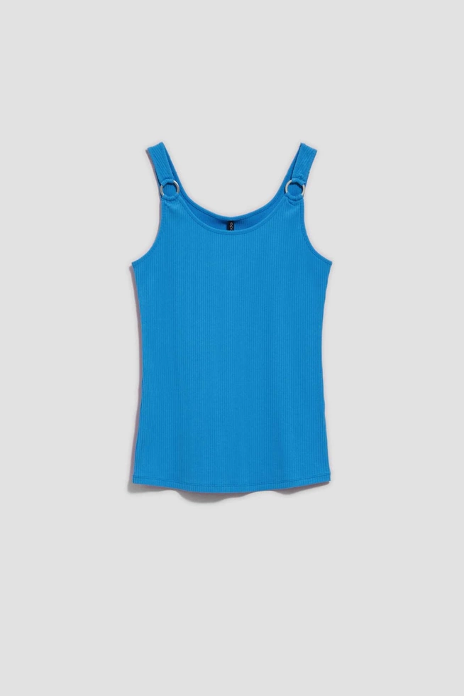 LADIES TOP L-TS-4063 FRESH BLUE