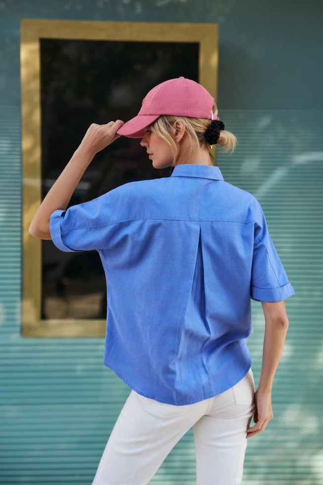 WOMEN'S SHIRT L-KO-4643 L.BLUE MEL-set