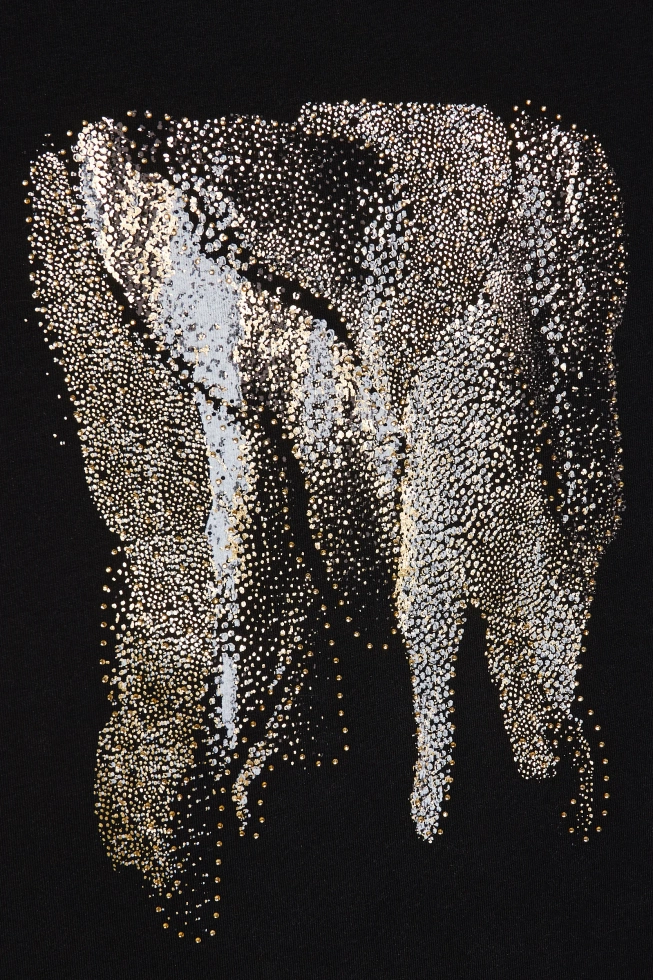 KOSZULKA DAMSKA L-TS-4901 BLACK-pakiet