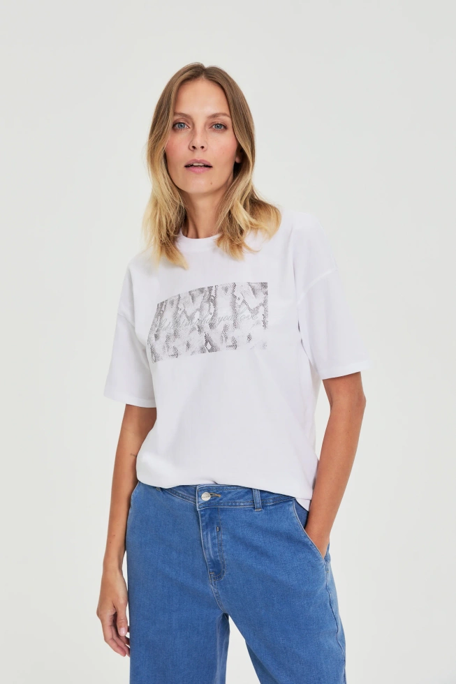 WOMEN'S TSHIRT L-TS-4915 WHITE