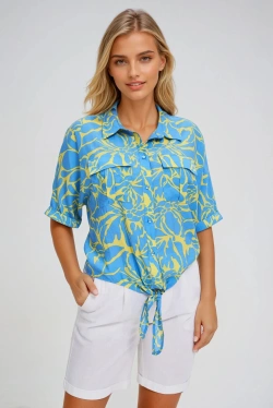 WOMEN'S SHIRT L-KO-4667 YELLOW