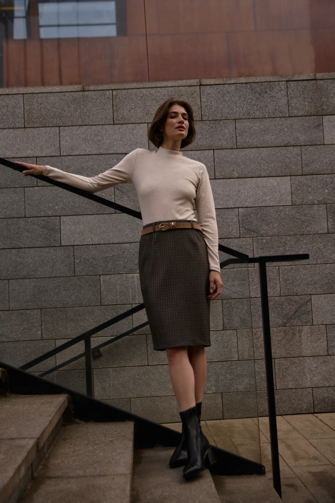 WOMEN'S SKIRT Z-SC-4807 BEIGE