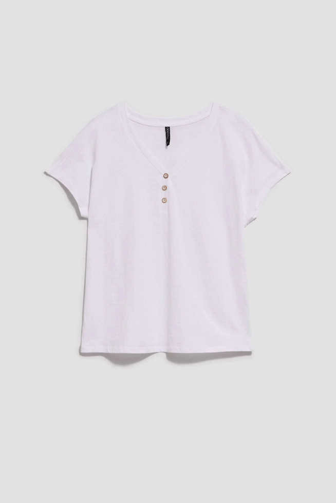 LADIES TSHIRT L-TS-4117 WHITE