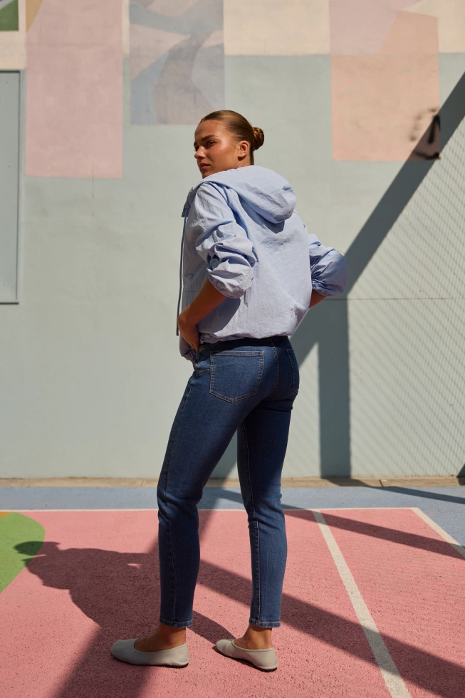 WOMEN'S JACKETS L-KU-4910 L.BLUE