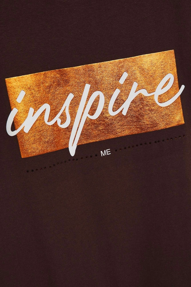 LADIES TSHIRT L-TS-4019 D.OAK