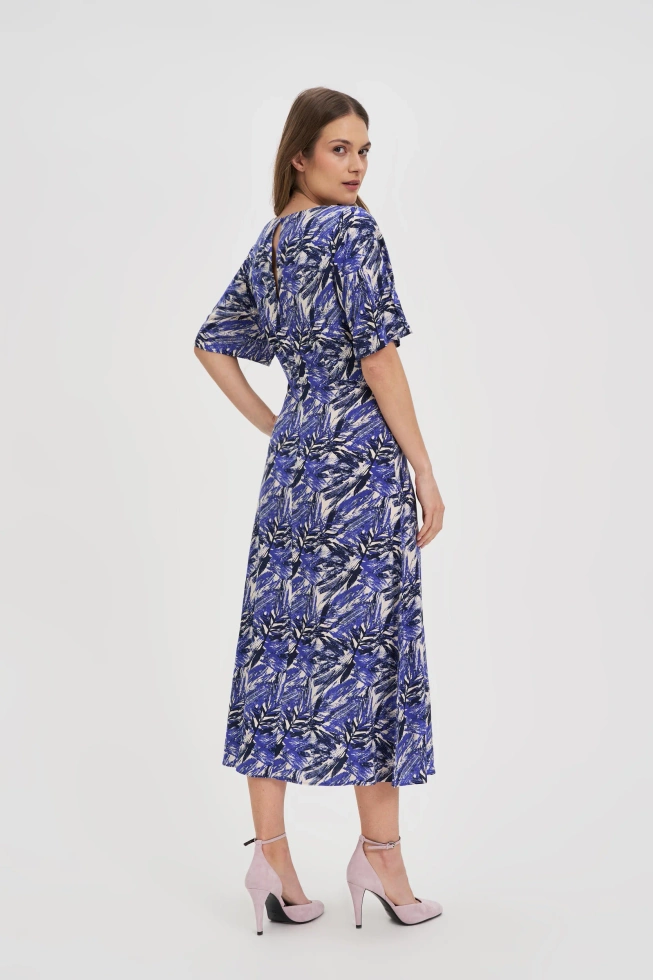WOMEN'S DRESS L-SU-4647 D.BLUE