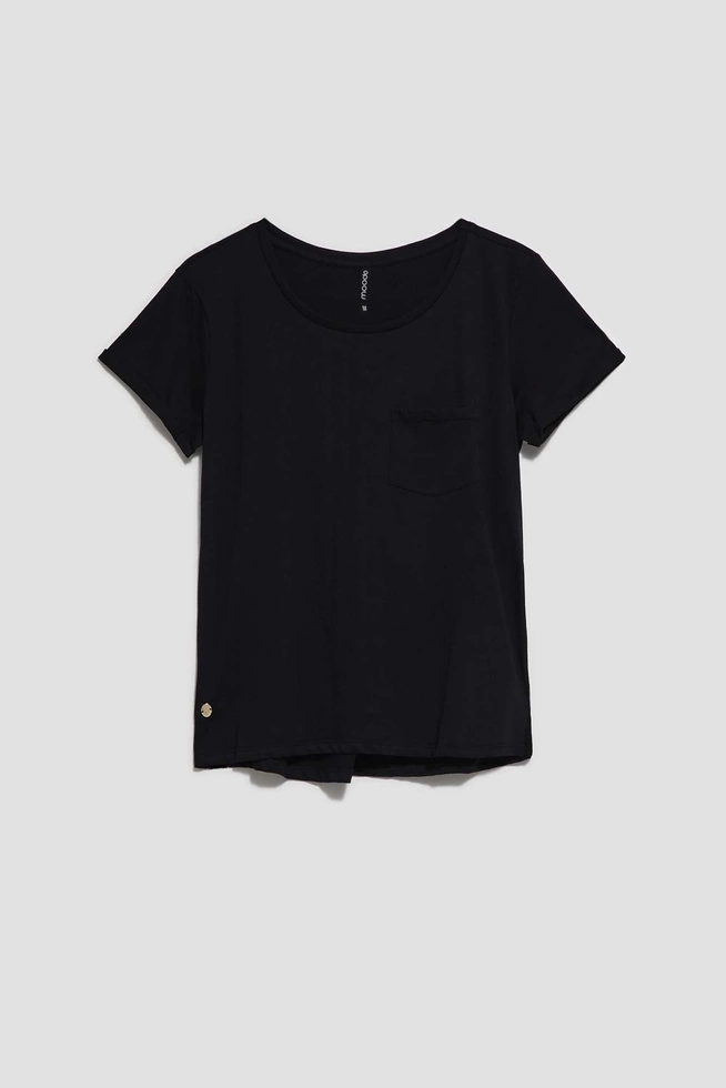 LADIES TSHIRT L-TS-4050 BLACK