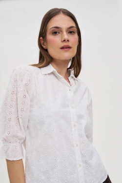 WOMEN'S SHIRT L-KO-4654 WHITE-set