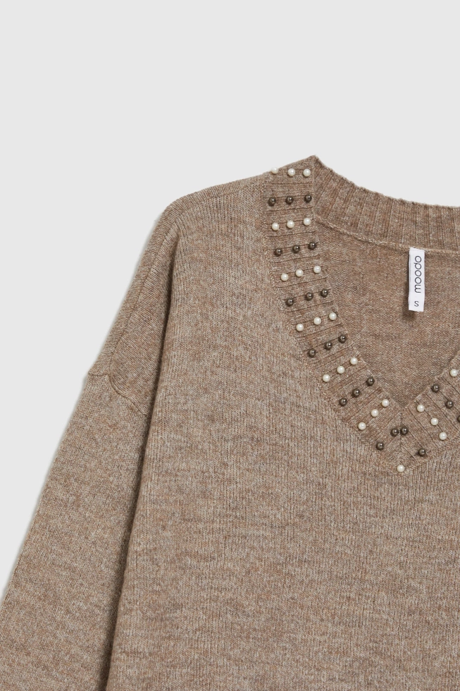 WOMEN'S SWEATER Z-SW-4871 COFFEE
