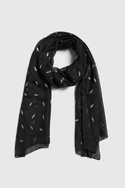 WOMEN'S SCARF L-SZ-4911 BLACK-set