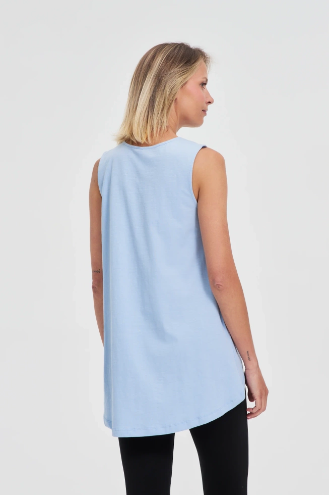 WOMEN'S TOP L-TS-4684 L.BLUE