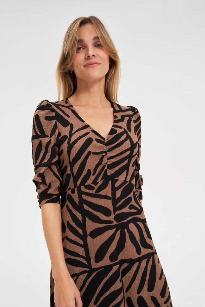 WOMEN'S DRESS Z-SU-4802 COFFEE