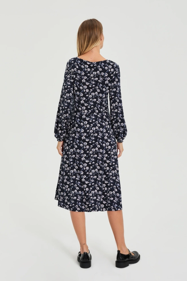 WOMEN'S DRESS L-SU-4901 NAVY-set