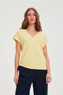 KOSZULKA DAMSKA L-TS-4909 L.YELLOW