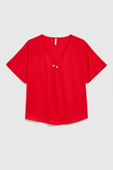 WOMEN'S SHIRT L-KO-4662 RED