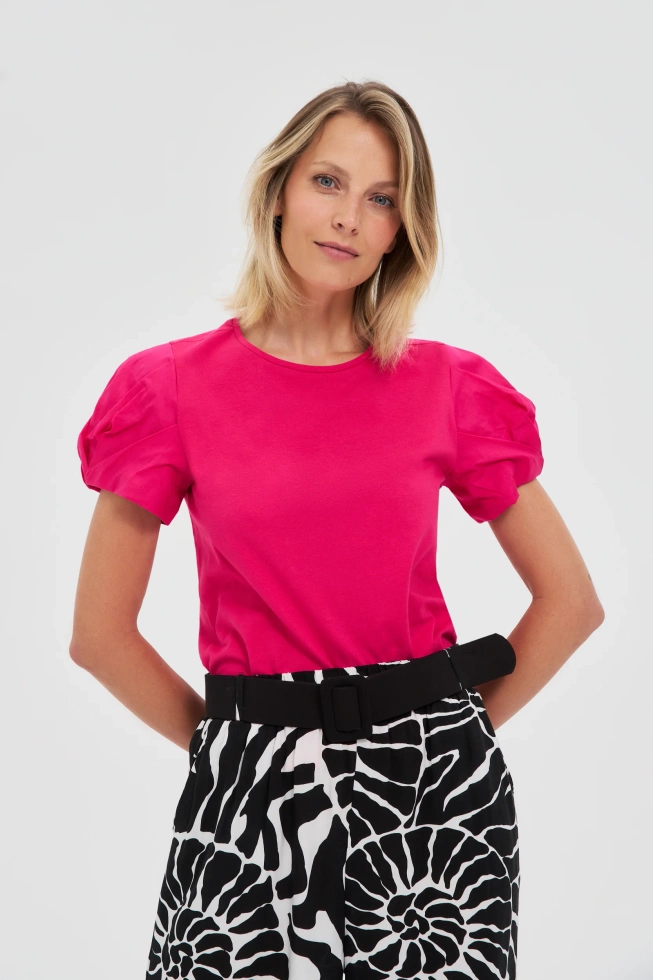 WOMEN'S TSHIRT L-TS-4604 FUCHSIA-set