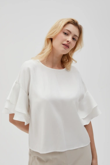 WOMEN'S SHIRT L-KO-4631 OFF WHITE