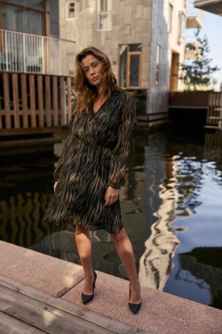 WOMEN'S DRESS Z-SU-4819 D.OLIVE