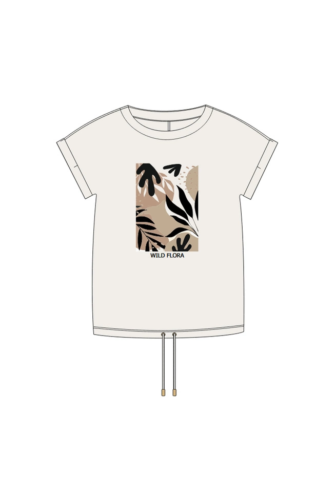 WOMEN'S TSHIRT L-TS-4972 OFF WHITE-set