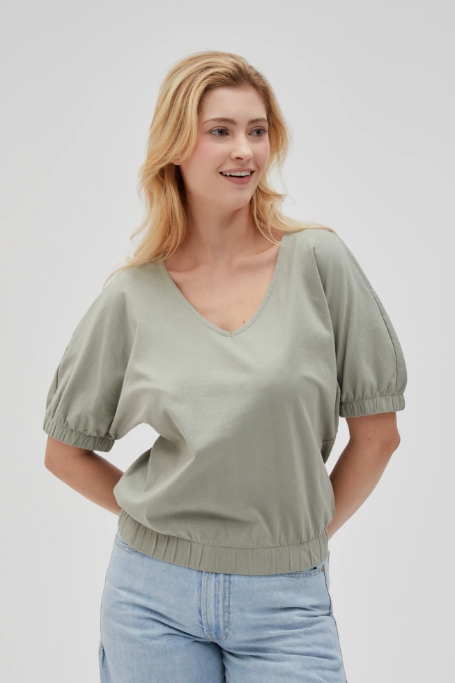 WOMEN'S TSHIRT L-TS-4619 OLIVE-set