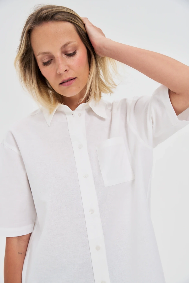 WOMEN'S SHIRT L-KO-4647 WHITE