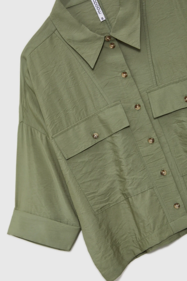 KOSZULA DAMSKA L-KO-4653 OLIVE