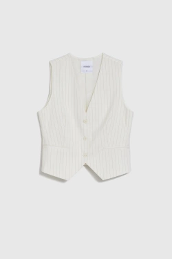 WOMEN'S BLAZER L-KA-4916 OFF WHITE-set