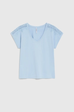 WOMEN'S TSHIRT L-TS-4929 L.BLUE-set