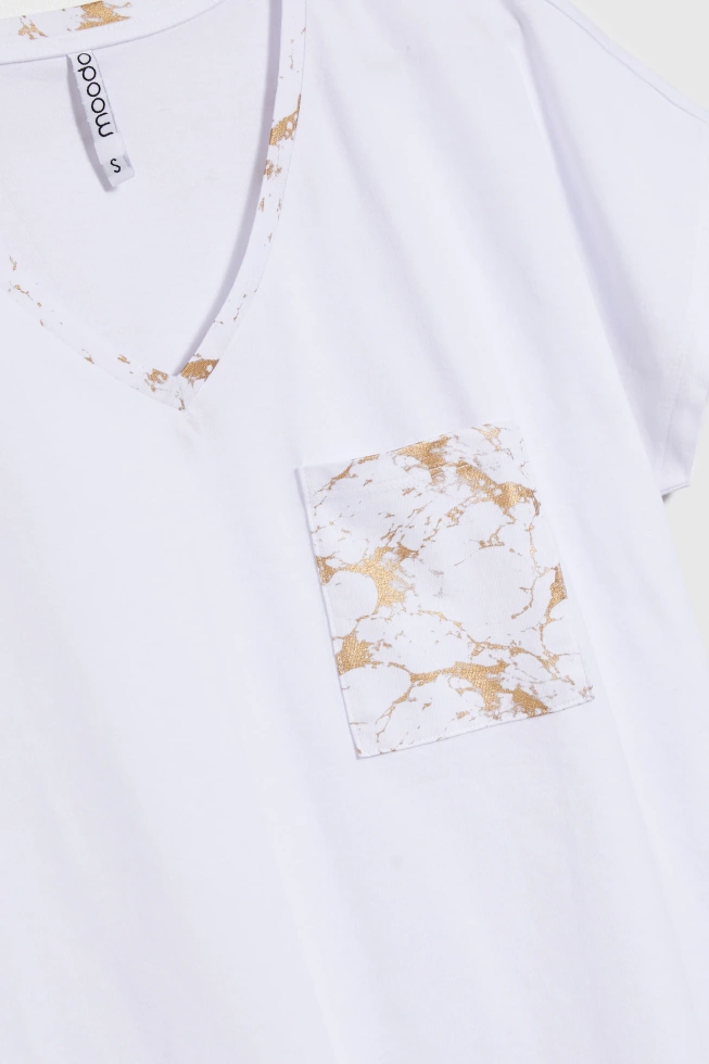 WOMEN'S TSHIRT L-TS-4720 WHITE