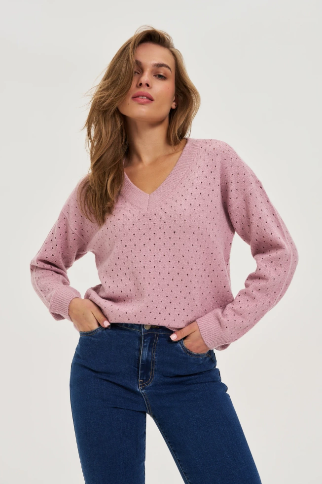 SWETER DAMSKI Z-SW-4800 L.PINK-pakiet