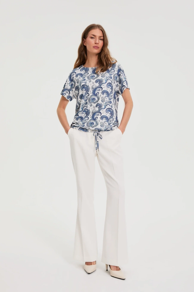 KOSZULKA DAMSKA L-TS-4939 OFF WHITE