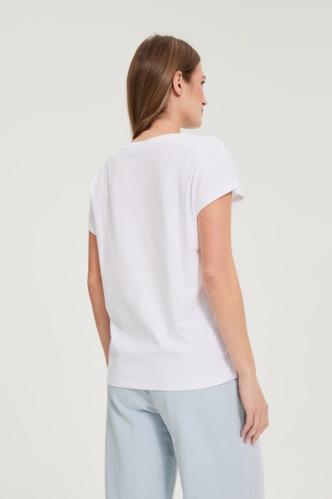 WOMEN'S TSHIRT L-TS-4951 WHITE