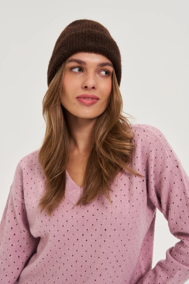WOMEN'S HAT Z-CZ-4809 BROWN-set