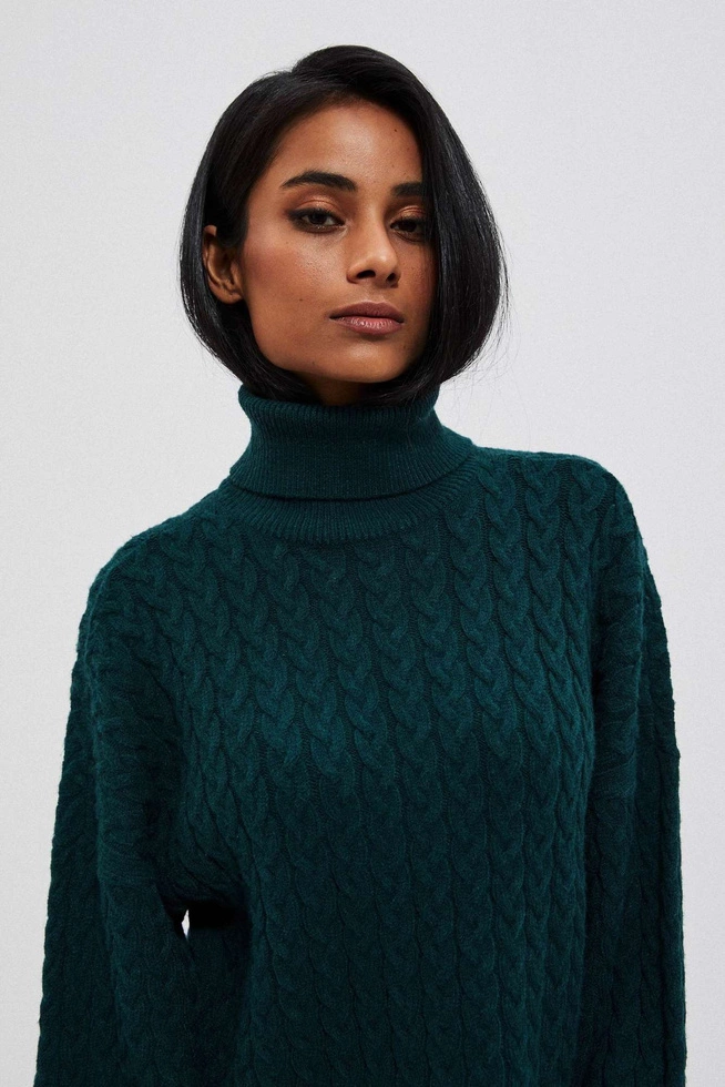 Cable-knit sweater