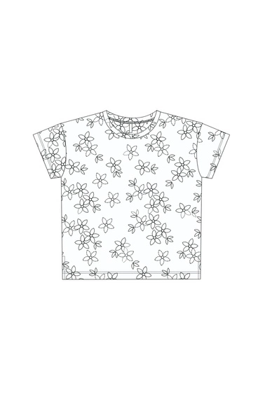 WOMEN'S T-SHIRT L-TS-5038 WHITE