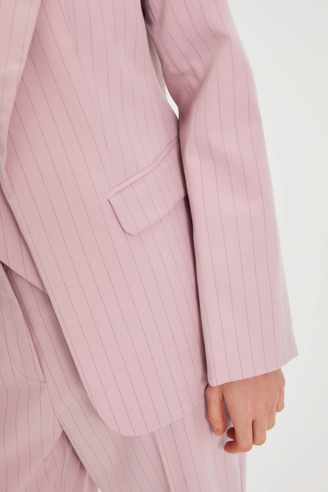 WOMEN'S BLAZER L-MR-4931 DUSTY PINK