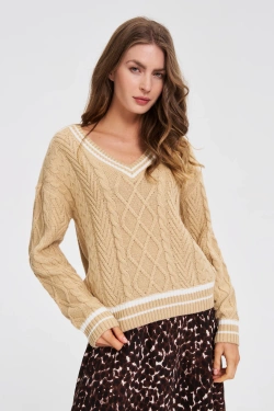 WOMEN'S SWEATER Z-SW-4828 BEIGE