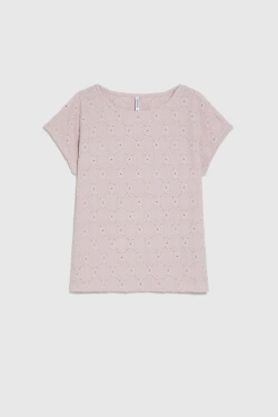 WOMEN'S TSHIRT L-TS-5004 DUSTY PINK