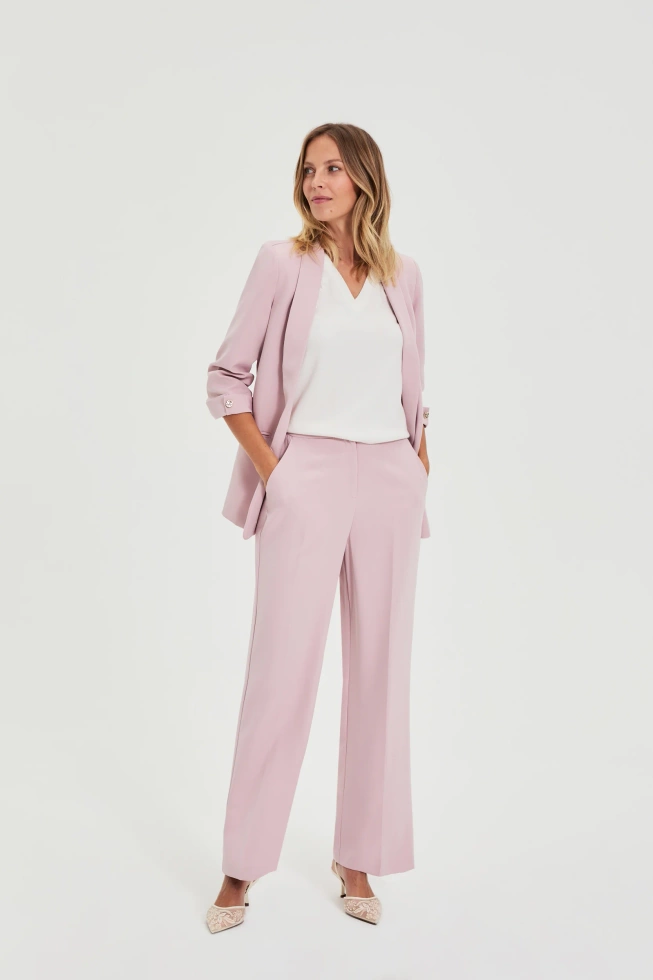 WOMEN'S PANTS L-SP-4915 DUSTY PINK