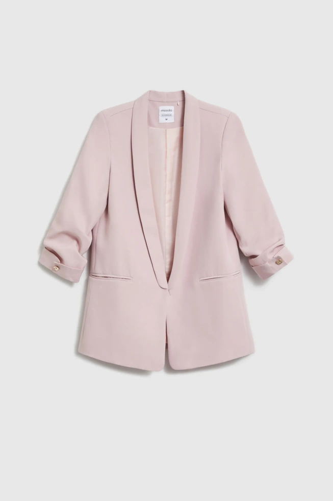 WOMEN'S BLAZER L-MR-4923 DUSTY PINK