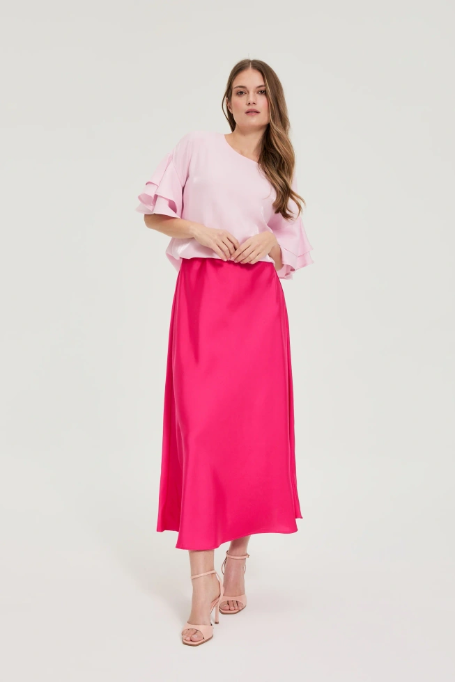 WOMEN'S SKIRT L-SC-4903 FUCHSIA