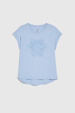 WOMEN'S TSHIRT L-TS-4976 L.BLUE-set