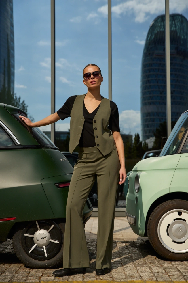 SPODNIE DAMSKIE L-SP-4902 D.OLIVE