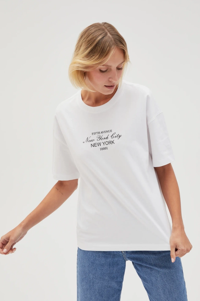 WOMEN'S TSHIRT L-TS-4645 WHITE