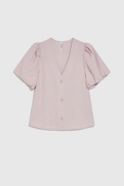 WOMEN'S SHIRT L-KO-4948 DUSTY PINK